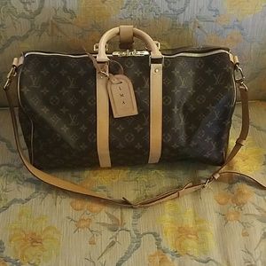 Louis Vuitton Mens Carry All Weekend Bag Model 45